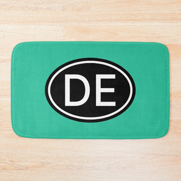 Item preview, DE Initials Monogram Oval White Letters designed and sold by Jeallan Designs.