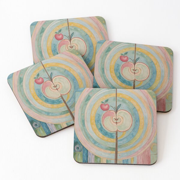 Item preview, Delightful Duo: Half and Mini Apple on Abstract Background designed and sold by Lizetteh.