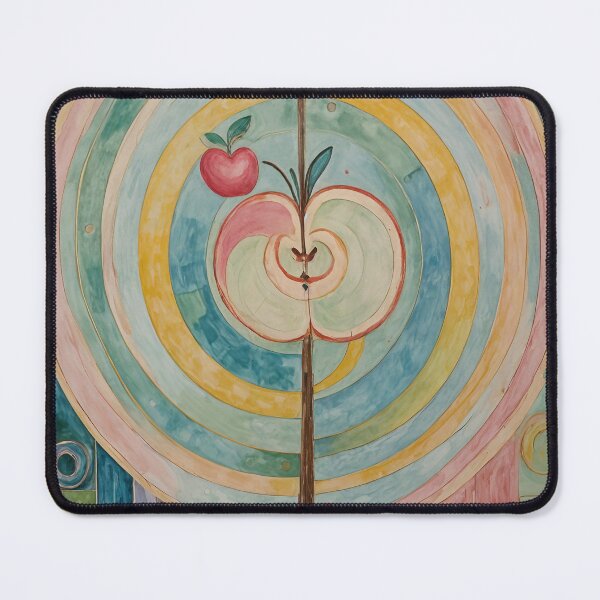 Item preview, Delightful Duo: Half and Mini Apple on Abstract Background designed and sold by Lizetteh.