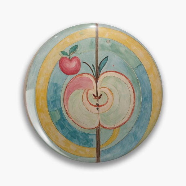 Item preview, Delightful Duo: Half and Mini Apple on Abstract Background designed and sold by Lizetteh.