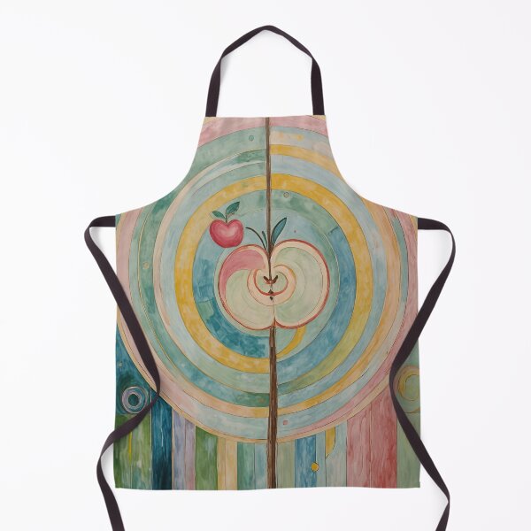 Item preview, Delightful Duo: Half and Mini Apple on Abstract Background designed and sold by Lizetteh.