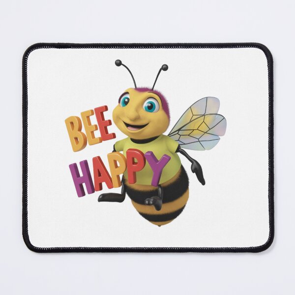 Item preview, Bee Happy Cheerful Bee Funny designed and sold by deluxedigital1.