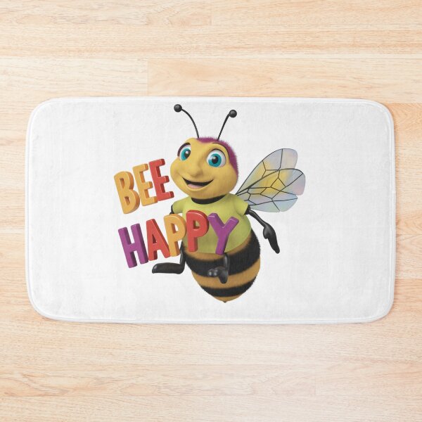 Item preview, Bee Happy Cheerful Bee Funny designed and sold by deluxedigital1.