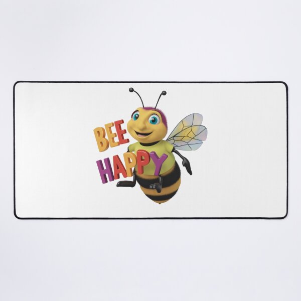 Item preview, Bee Happy Cheerful Bee Funny designed and sold by deluxedigital1.