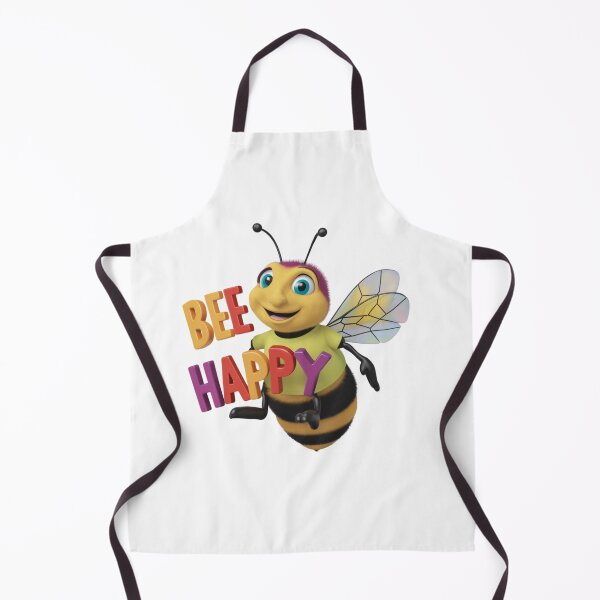 Item preview, Bee Happy Cheerful Bee Funny designed and sold by deluxedigital1.