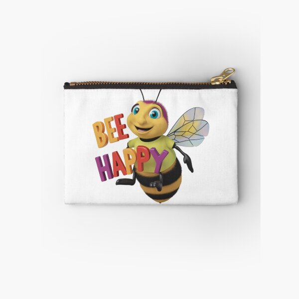 Item preview, Bee Happy Cheerful Bee Funny designed and sold by deluxedigital1.