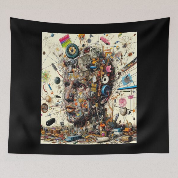 Item preview, Eclectic Arte Povera Portrait designed and sold by watsonvings.