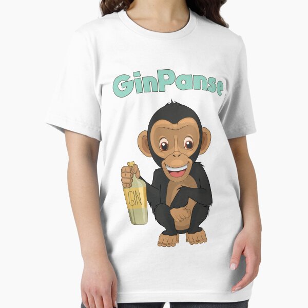 Item preview, GinPanse - Monkey with Gin Bottle designed and sold by smellypumpy.