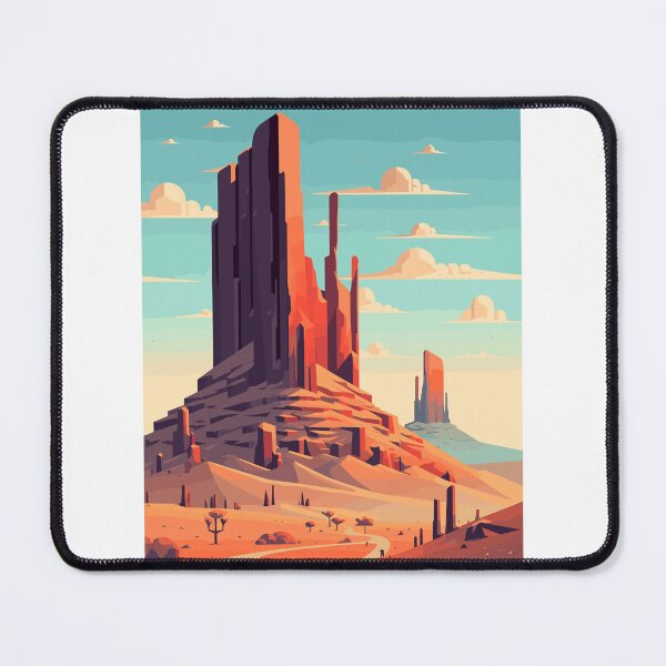 Item preview, Vintage Monument Valley Travel Poster – Minimal Retro Wall Art for Nature Lovers designed and sold by pod24.