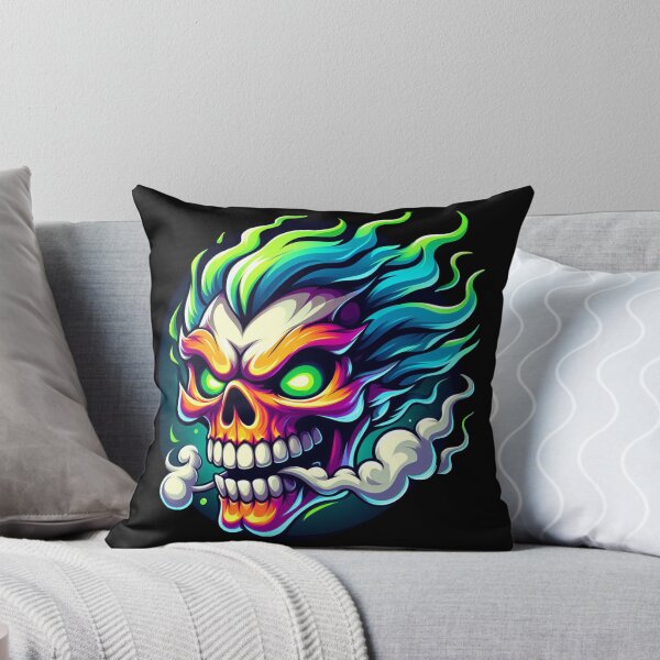 Item preview, Wicked Flaming Skull designed and sold by R4pt0r007.