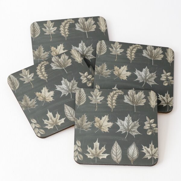 Item preview, Vintage Chalkboard with Maple Leaf Drawings designed and sold by ManeeStore.