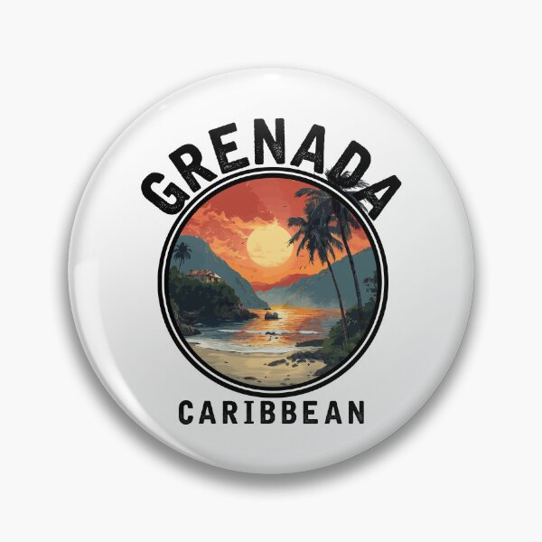 Item preview, Grenada - Caribbean (with Black Lettering) designed and sold by VelvetRoom.