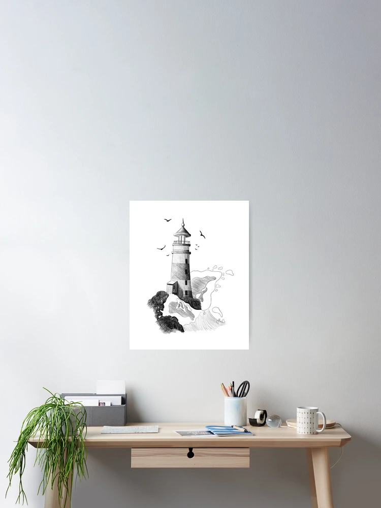 Thumbnail 2 of 3, Poster, Lighthouse designed and sold by RonsenCreations.