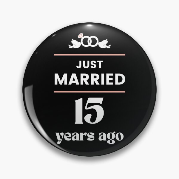Item preview, Just Married 15 Years Ago 15th Wedding Anniversary designed and sold by Davidpama.