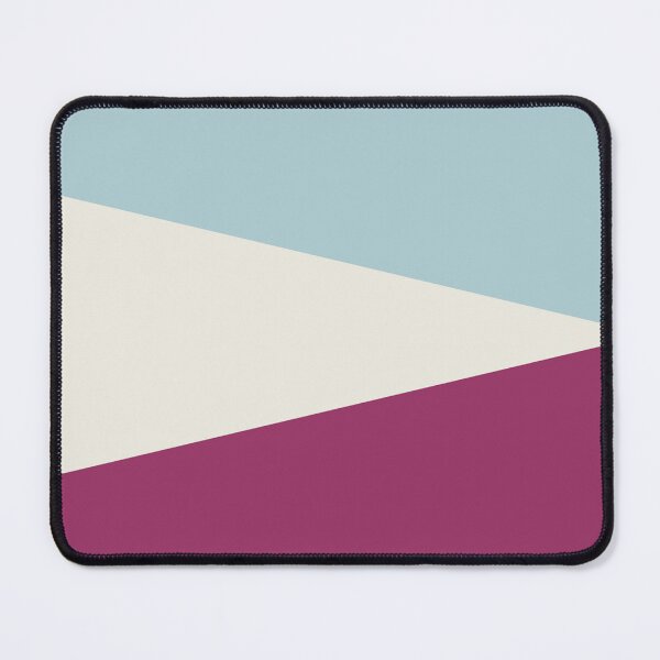 Item preview, MAROON RED, CREAM and DUCK EGG BLUE GEOMETRIC DESIGN PRINT designed and sold by RachelMacht.