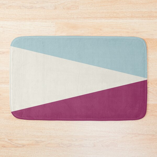 Item preview, MAROON RED, CREAM and DUCK EGG BLUE GEOMETRIC DESIGN PRINT designed and sold by RachelMacht.