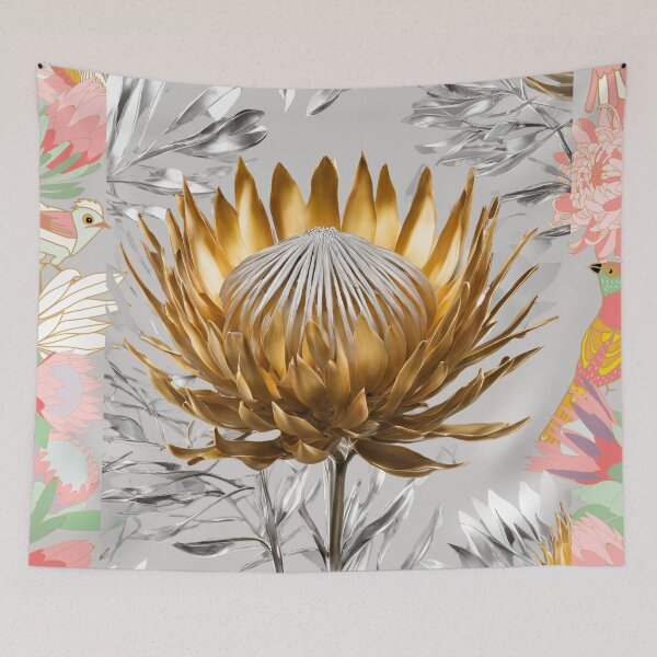 Item preview, protea flowers designed and sold by Yeyishop.
