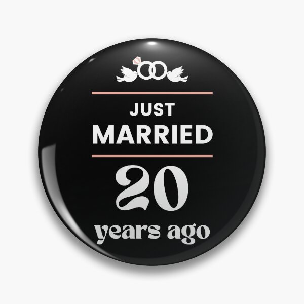 Aperçu de l'œuvre Je viens de me marier il y a 20 ans 20e anniversaire de mariage créée et vendue par Davidpama.