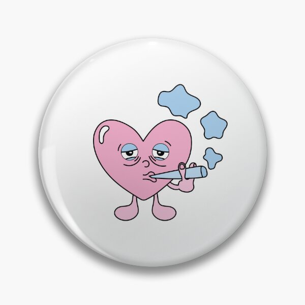Item preview, Sticker of a smoking heart designed and sold by anydirea.