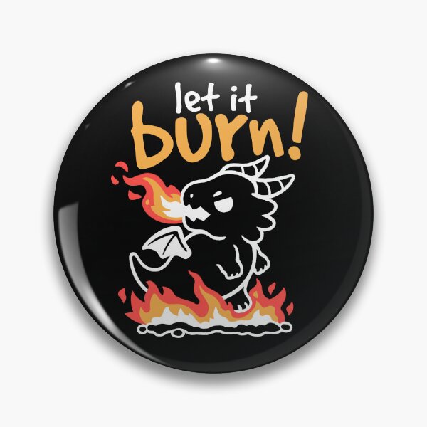 Item preview, Let it burn black dragon designed and sold by NemiMakeit.