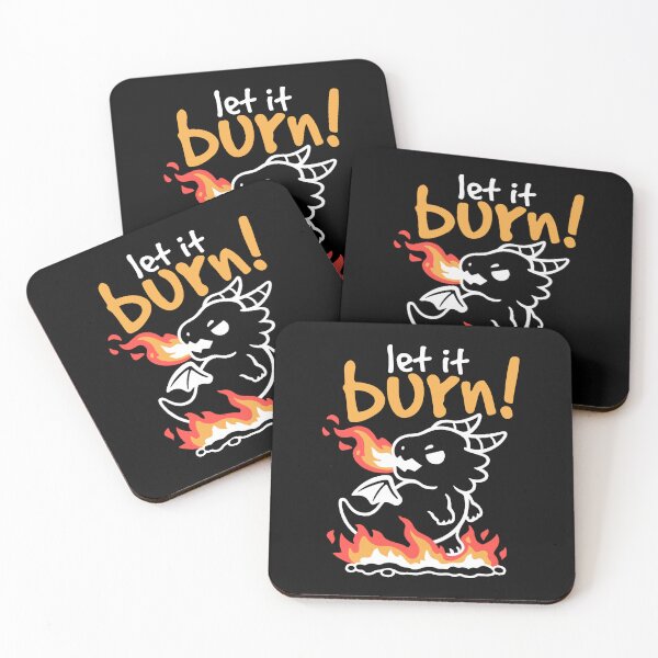 Item preview, Let it burn black dragon designed and sold by NemiMakeit.