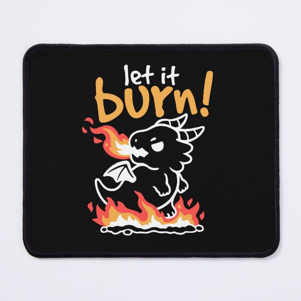Item preview, Let it burn black dragon designed and sold by NemiMakeit.
