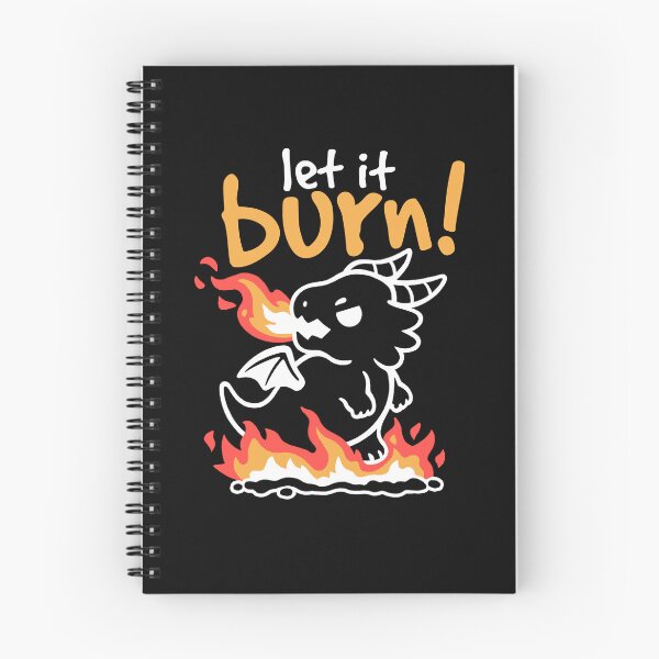 Item preview, Let it burn black dragon designed and sold by NemiMakeit.