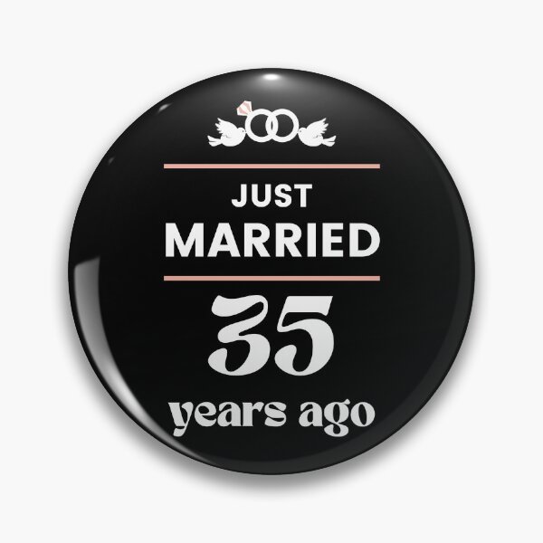 Item preview, Just Married 35 Years Ago 35th Wedding Anniversary designed and sold by Davidpama.