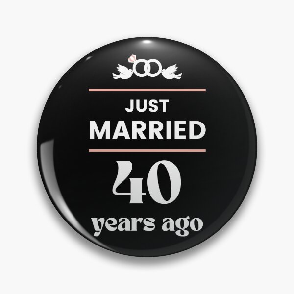 Aperçu de l'œuvre Je viens de me marier il y a 40 ans 40e anniversaire de mariage créée et vendue par Davidpama.