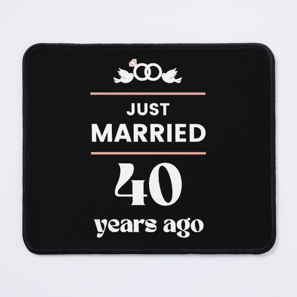 Item preview, Just Married 40 Years Ago 40th Wedding Anniversary designed and sold by Davidpama.