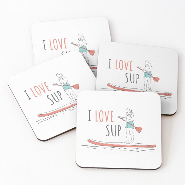 Item preview, I love paddleboard sup in lineart designed and sold by Deepness2023.