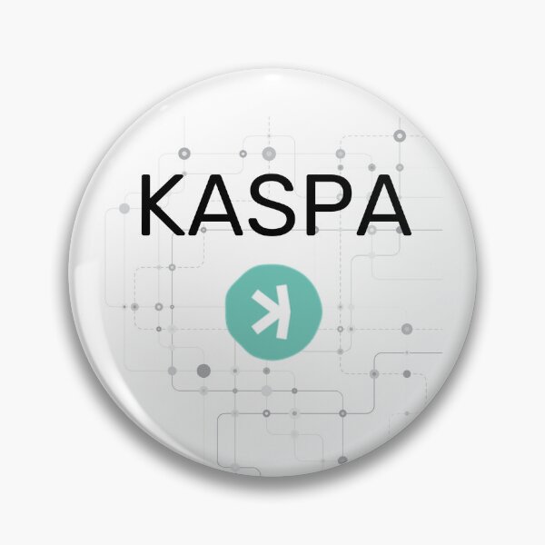 Item preview, Kaspa with Node Background designed and sold by caffeinateduser.