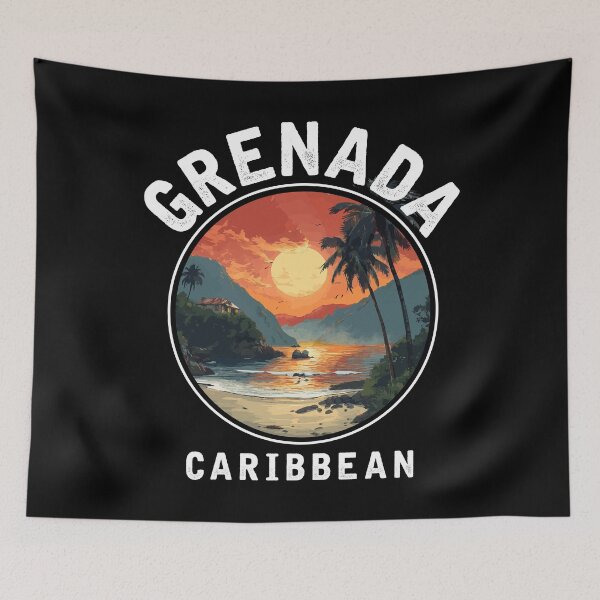 Item preview, Grenada - Caribbean (with White Lettering) designed and sold by VelvetRoom.