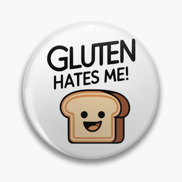 Item preview, Gluten Hates Me! Funny Bread Loaf designed and sold by PMCreative.