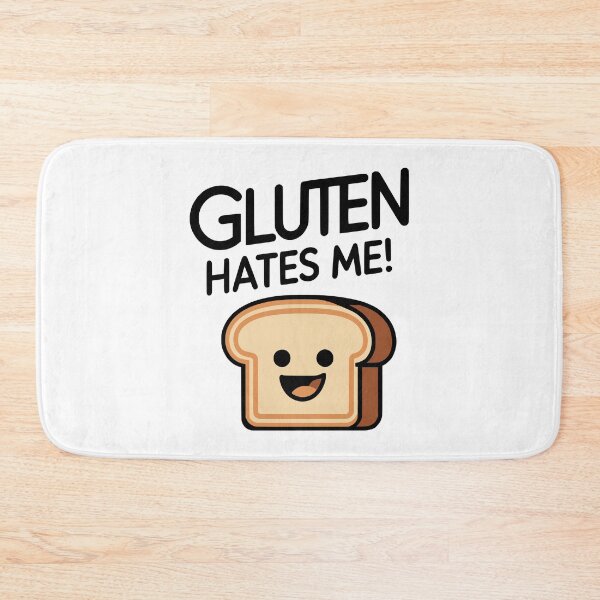 Item preview, Gluten Hates Me! Funny Bread Loaf designed and sold by PMCreative.