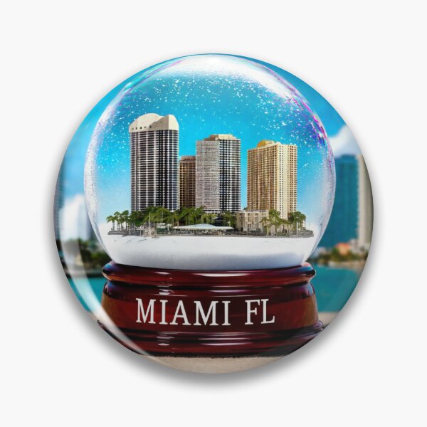 Item preview, Miami FL Snowglobe designed and sold by AbyssOasis.