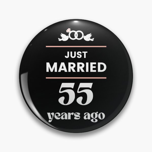 Item preview, Just Married 55 Years Ago 55th Wedding Anniversary designed and sold by Davidpama.