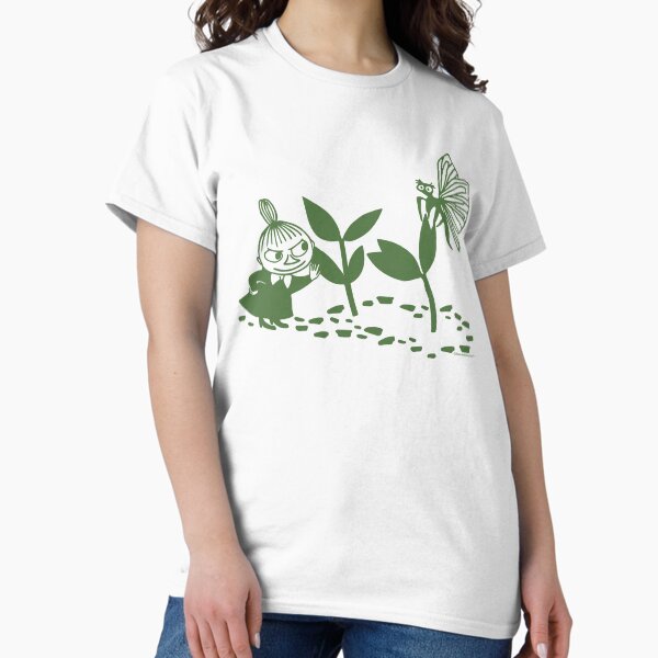 Item preview, Moomin Little My Nature Scene Green Print designed and sold by MoominStore.