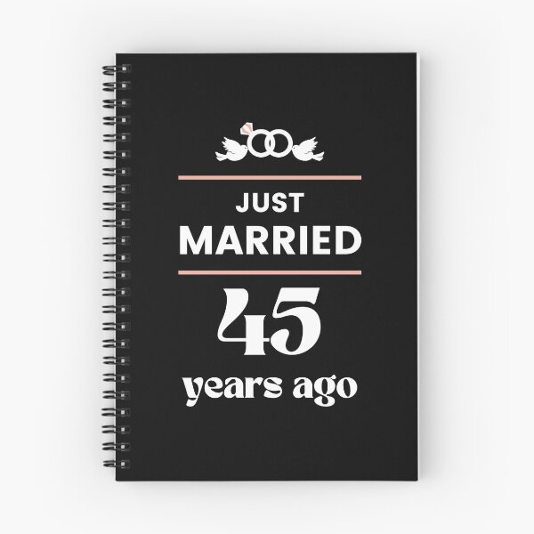 Item preview, Just Married 45 Years Ago 45th Wedding Anniversary designed and sold by Davidpama.