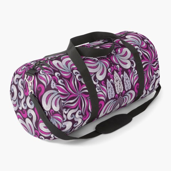 Item preview, Damascus, white-pink elements on a dark purple background designed and sold by Alex  Blud.