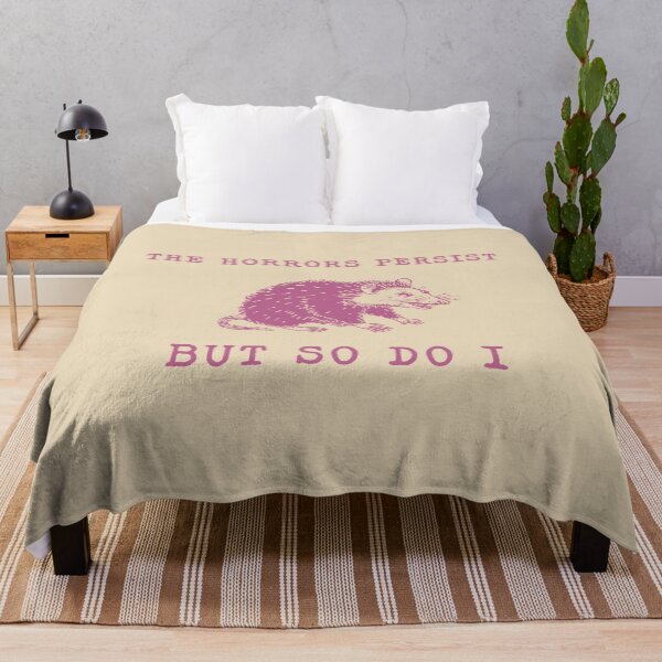 Item preview, The Horrors Persist But So Do I ,Sarcastic ,Funny Mental Health, Meme designed and sold by VerdePlantTees.