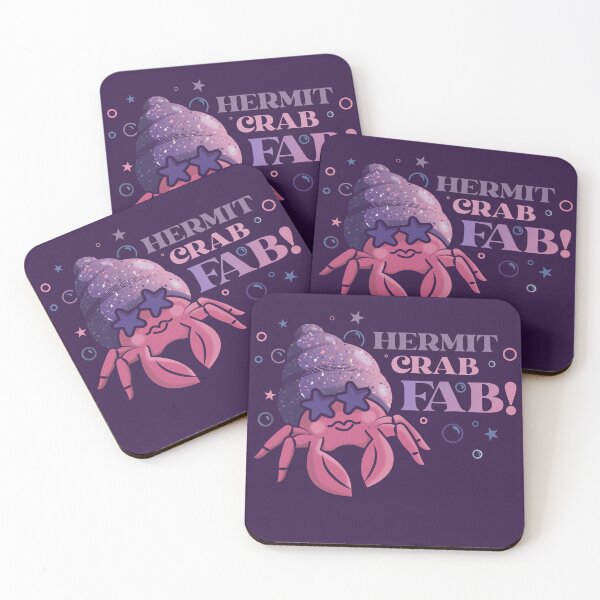 Item preview, Pink Purple Hermit Crab Fab designed and sold by opalskystudio.