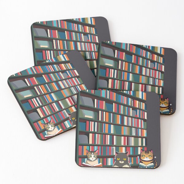 Item preview, Cat's reading books designed and sold by 79Graphics.