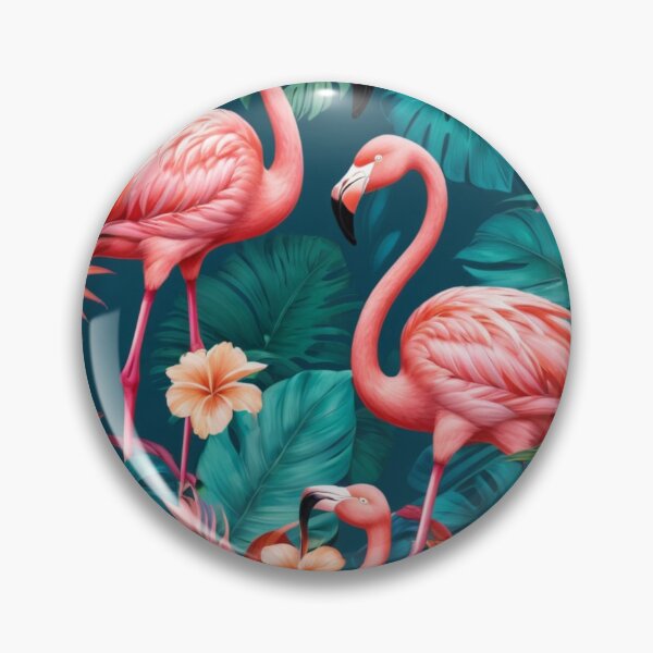 Item preview, Jungle Flamingo Pattern designed and sold by NeatThingLover.