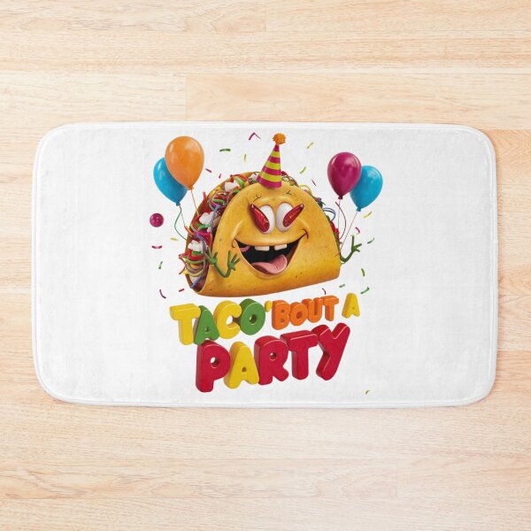 Item preview, Taco 'bout a Party - Humorous Happy Taco designed and sold by deluxedigital1.