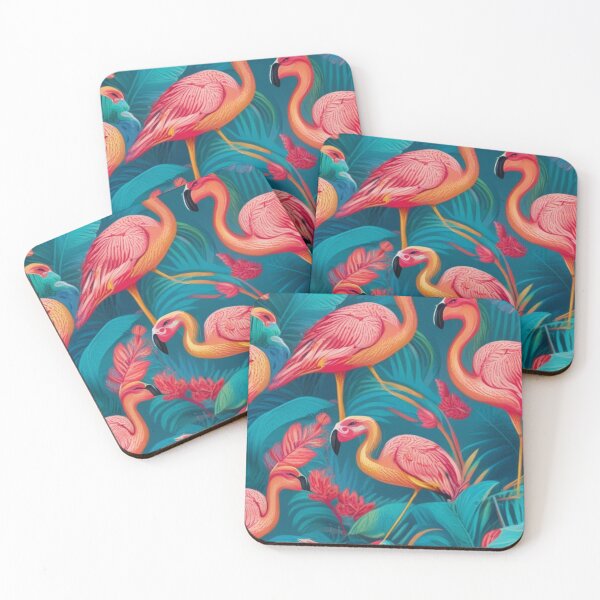 Item preview, Floral Flamingo Pattern designed and sold by NeatThingLover.