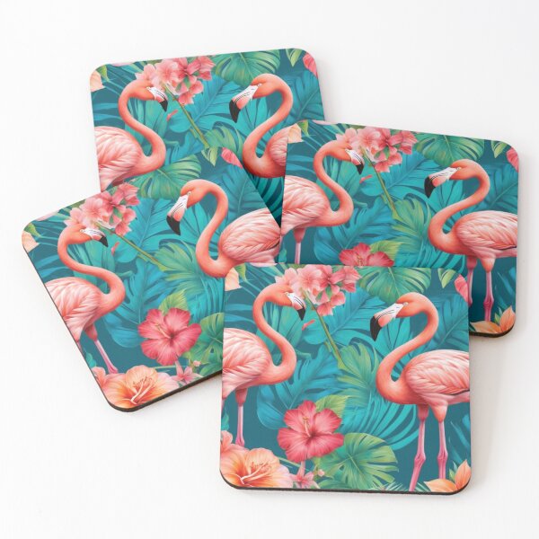 Item preview, Paradise Flamingo Pattern designed and sold by NeatThingLover.