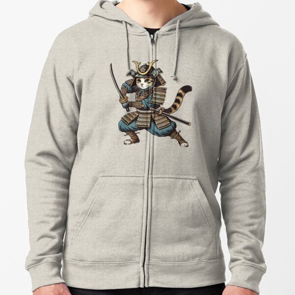 Item preview, Samurai Cat in Blue Warrior Fighter Protector designed and sold by JediKittenWars.