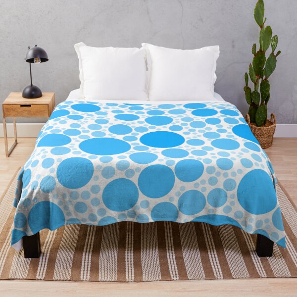 Item preview, Aqua Blue Bubble Polka Dots Pattern designed and sold by patternsoup.