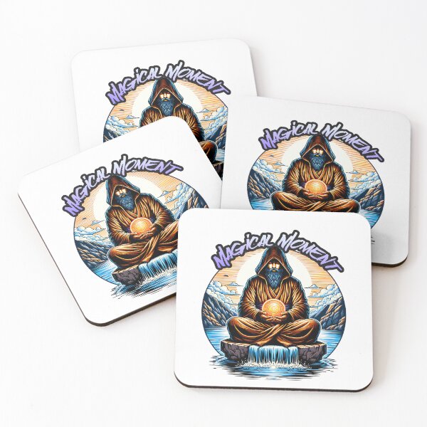 Item preview, Meditation in Nature: A Monk in Harmony with the River designed and sold by 0penvimark.